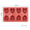 Forma silikonowa serce desery monoporcje dekoracja walentynki serca 8 szt